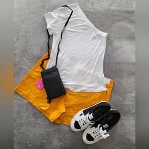 NWT NY&C Hampton 4" Shorts, Sunrise Orange Color, Size 14